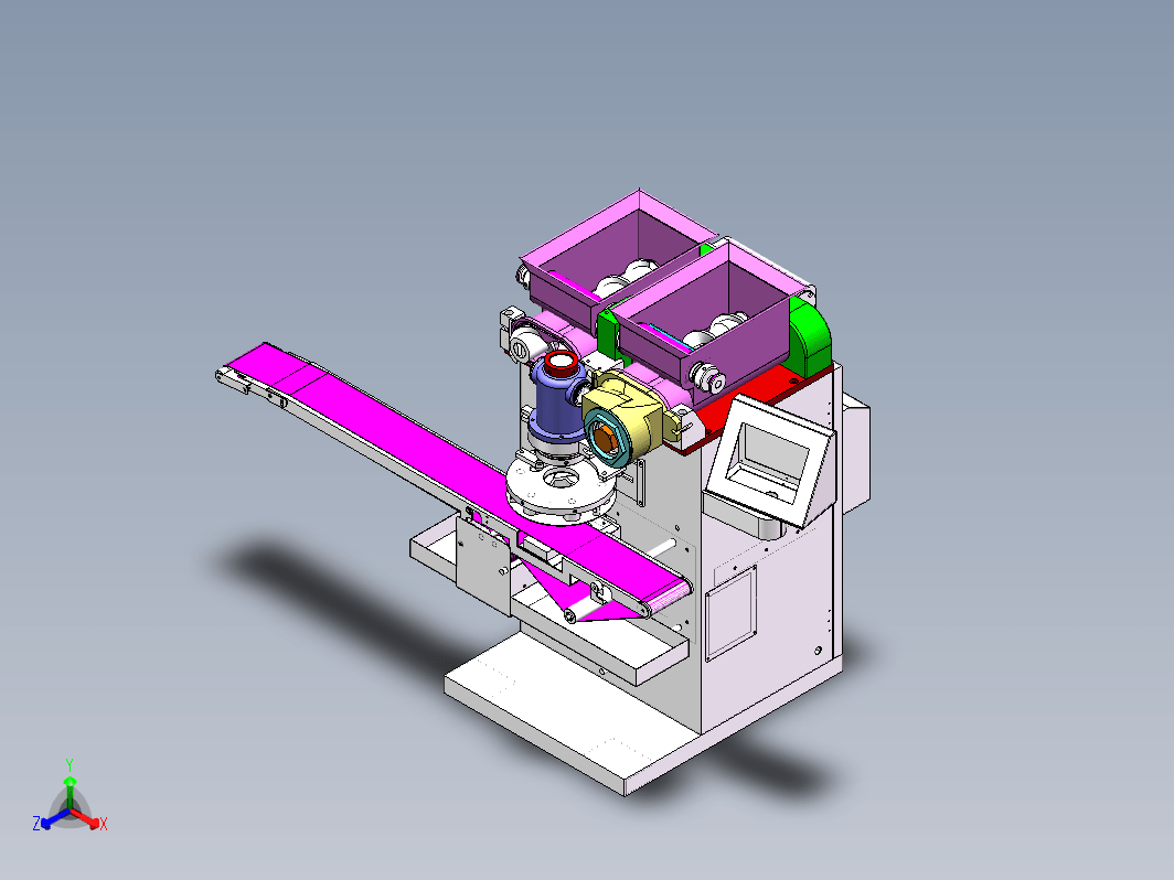 全自动包馅机三维SW2018带参+CAD+说明书