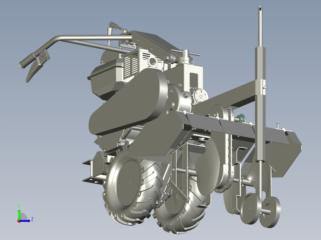 小型烟草培土机的设计【带三维图】三维ProE5.0带参+CAD+说明书