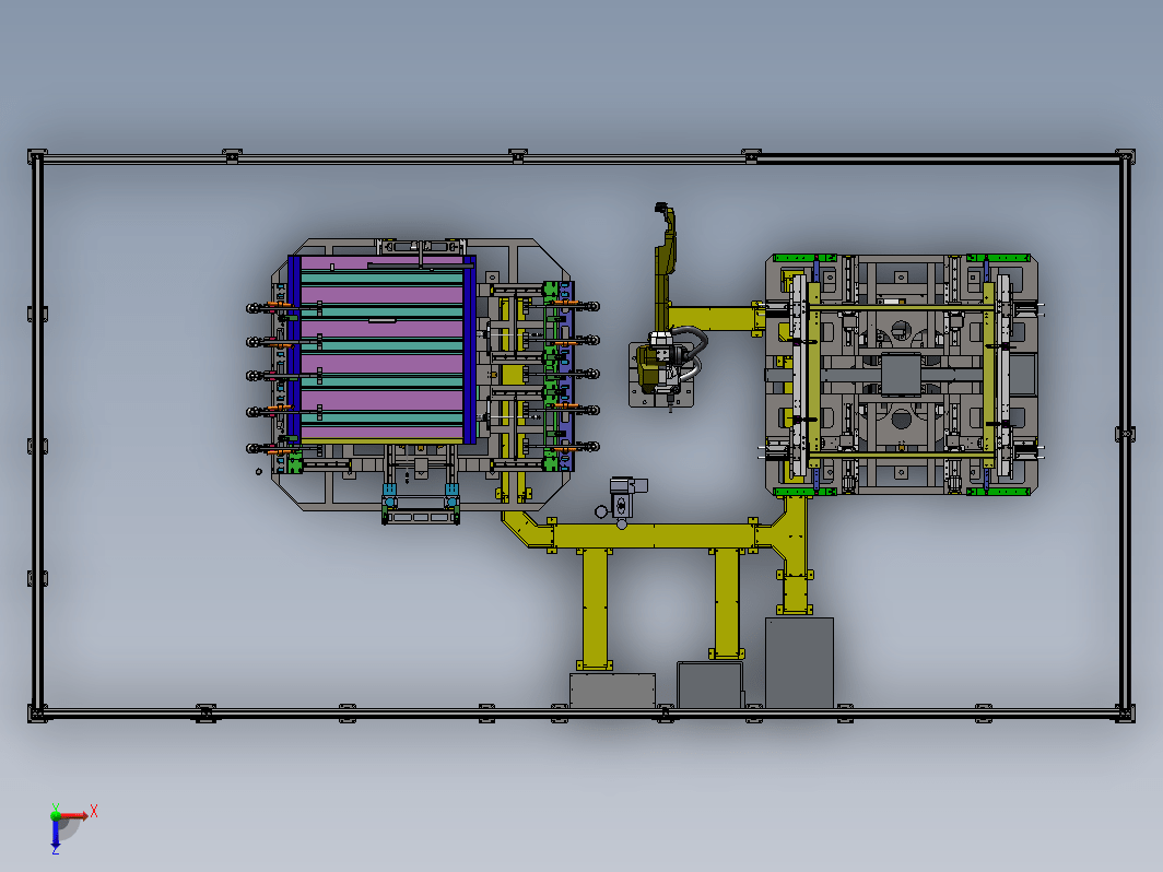 电梯轿底及轿底托架焊接工作站