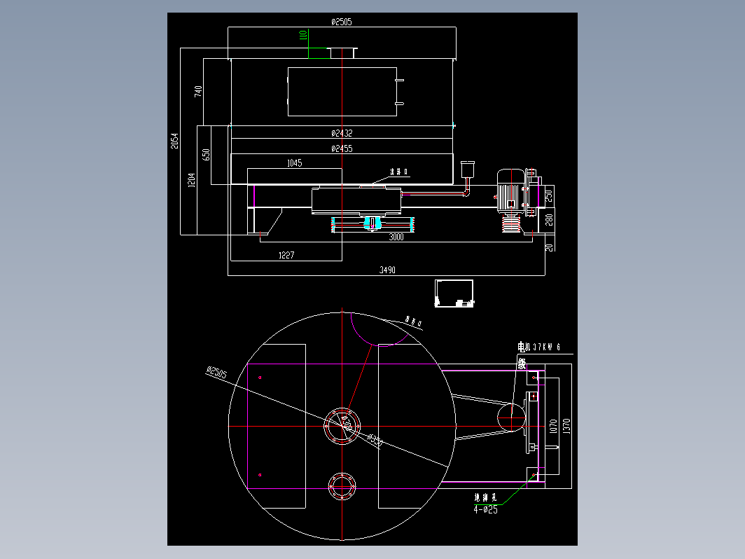 HN-1000行星式炮泥机外形图