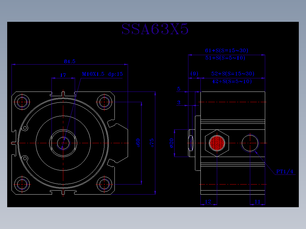 SDA气缸 83-SSA-63-BZN