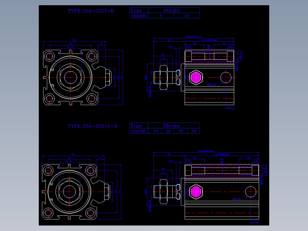 SDA气缸 83-SSA-32-BZW