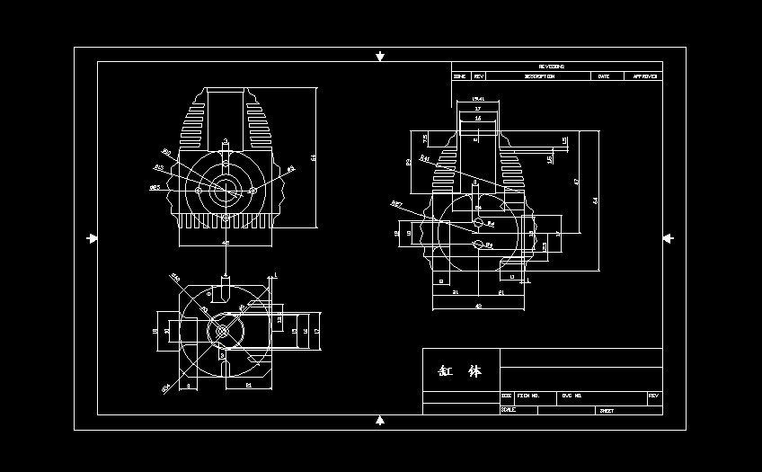 S-47bohmHB11斯特林模型图纸 AutoCAD设计 dwg格式