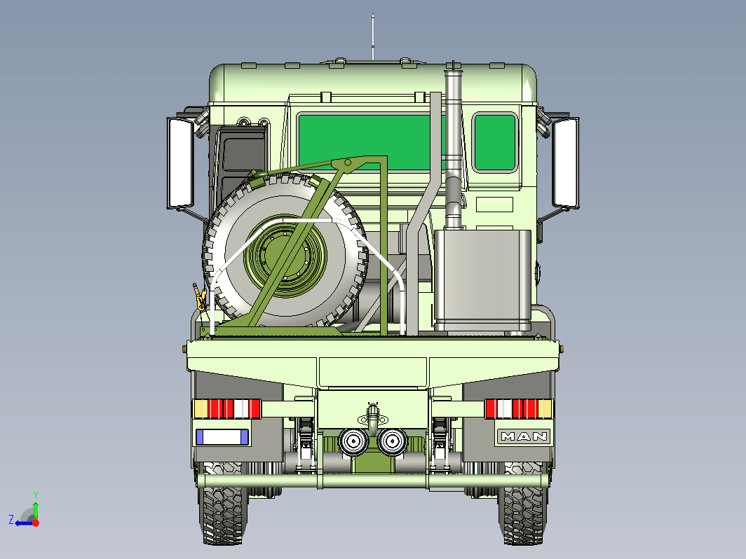 曼恩Man tgs 8x8卡车头