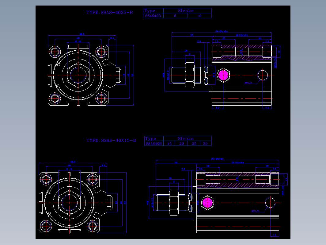 SDA气缸 83-SSA-40-SW