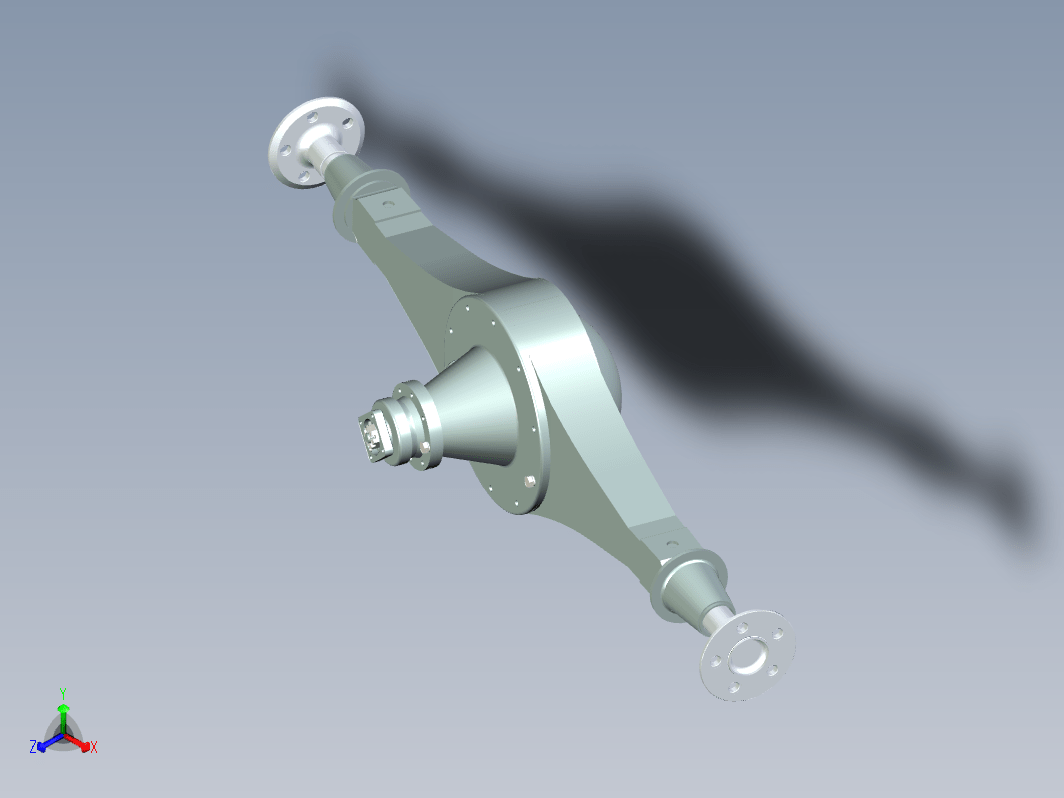 汽车单级驱动桥总成设计 轿车驱动桥设计三维Step++CAD+说明书