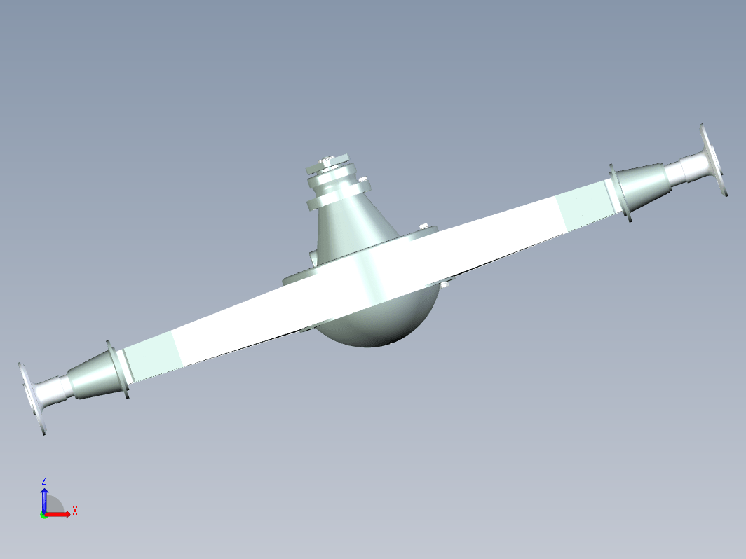 汽车单级驱动桥总成设计 轿车驱动桥设计三维Step++CAD+说明书