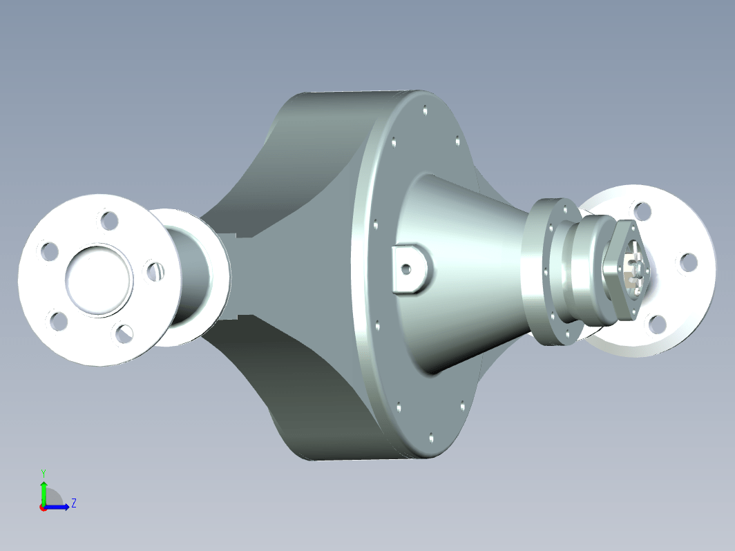 汽车单级驱动桥总成设计 轿车驱动桥设计三维Step++CAD+说明书