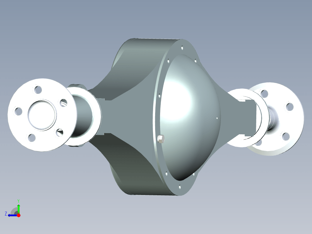 汽车单级驱动桥总成设计 轿车驱动桥设计三维Step++CAD+说明书