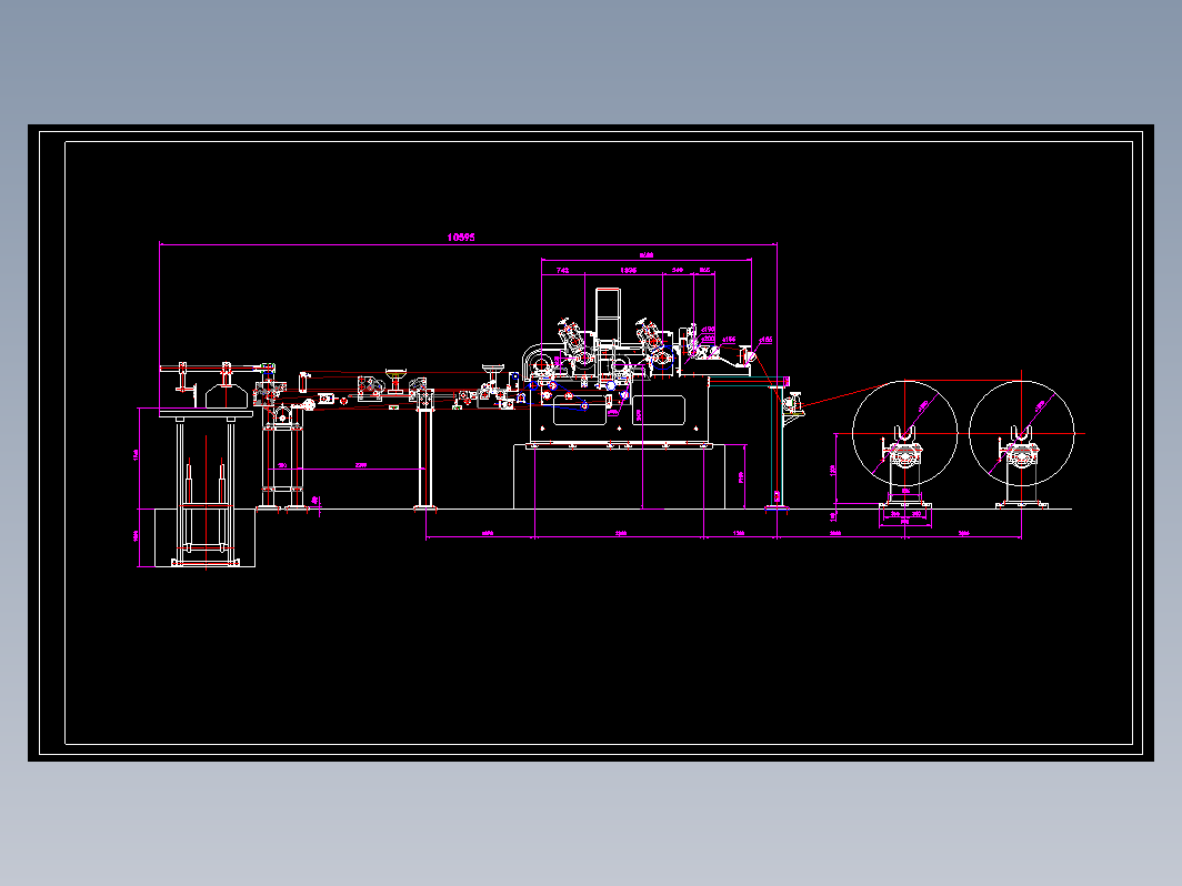 高速切纸机总图