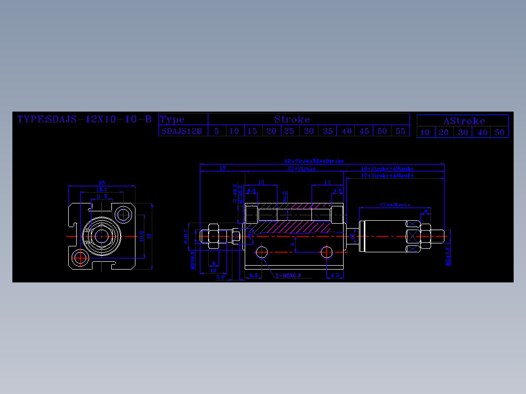 SDA气缸 83-SDAJ-12-SW