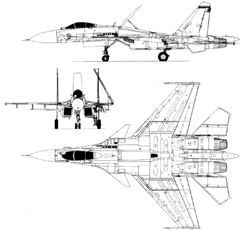 Sukhoi Su 33 Flanker苏-33战斗机