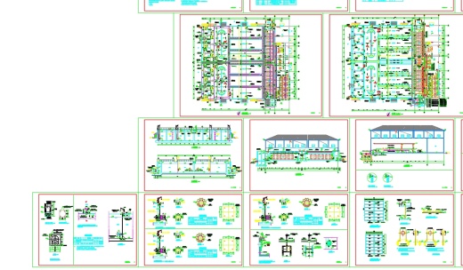 AAO+MBR池（1万吨污水厂）工艺图纸缩略图