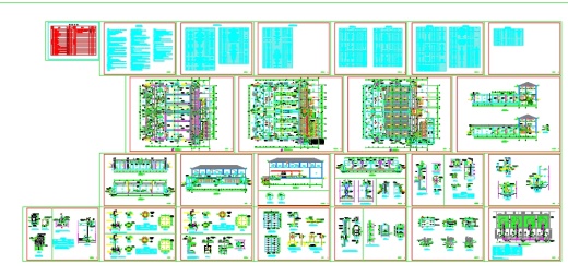 AAO+MBR池（1万吨污水厂）工艺图纸缩略图