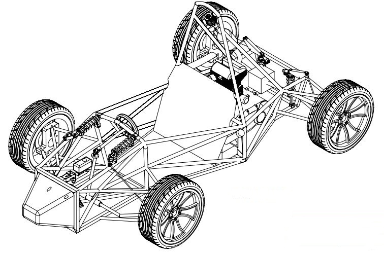 FSAE sr500卡丁赛车