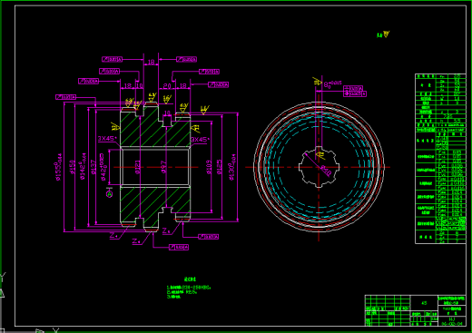 T611镗床主轴箱传动设计及尾柱设计 CAD+说明书缩略图