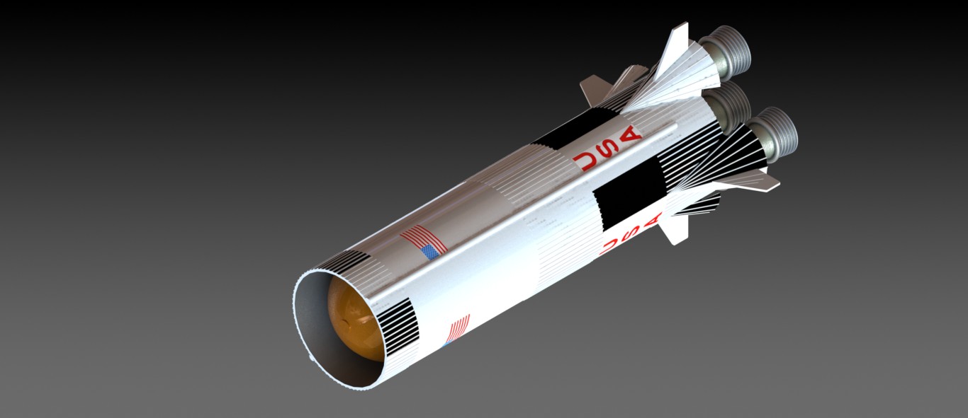 土星式运载火箭模型
