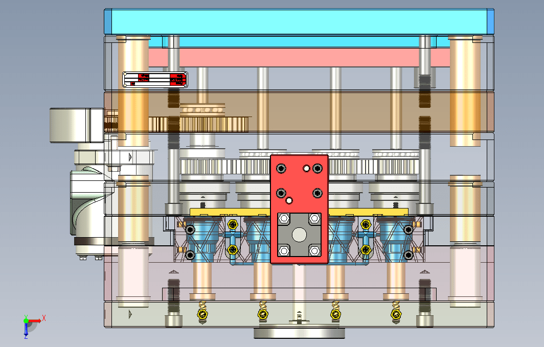 1044旋转式瓶盖模具UG设计