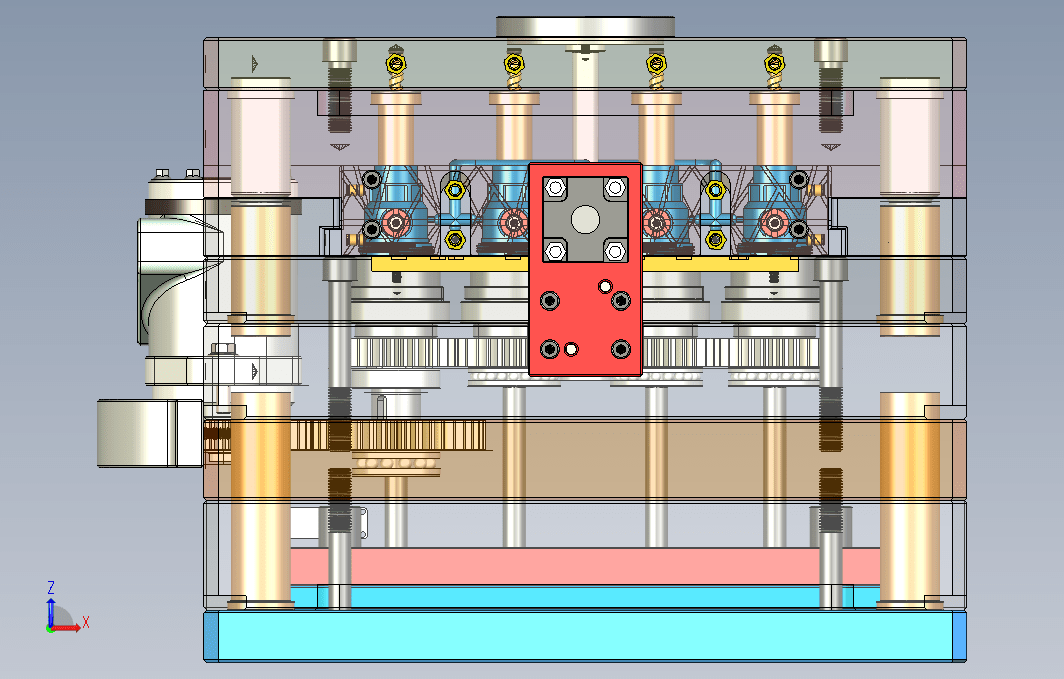 1044旋转式瓶盖模具UG设计