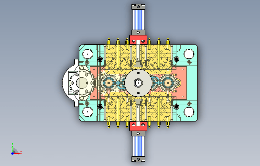 1044旋转式瓶盖模具UG设计