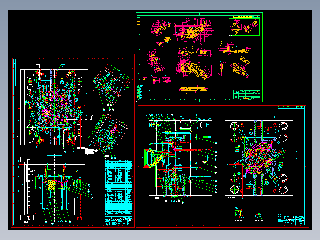 模具结构图—009-2前镶先抽芯