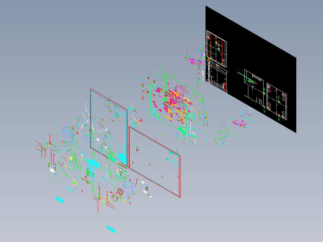 模具结构图—009-2前镶先抽芯