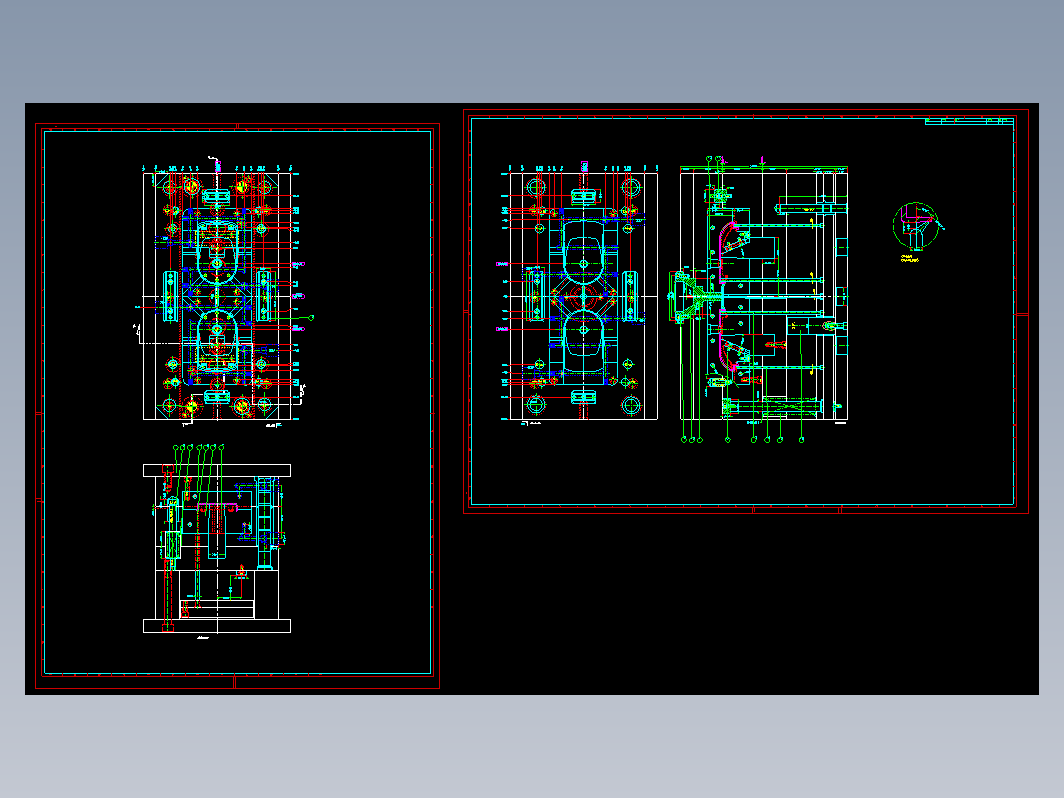 模具结构图—071先抽芯