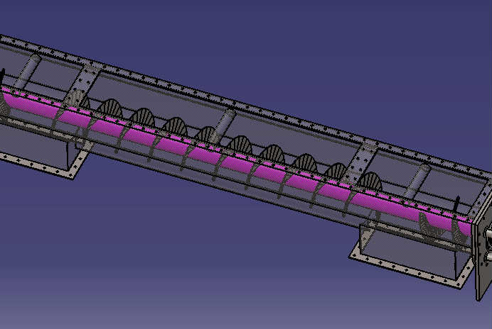 双向螺旋输送机三维Catia