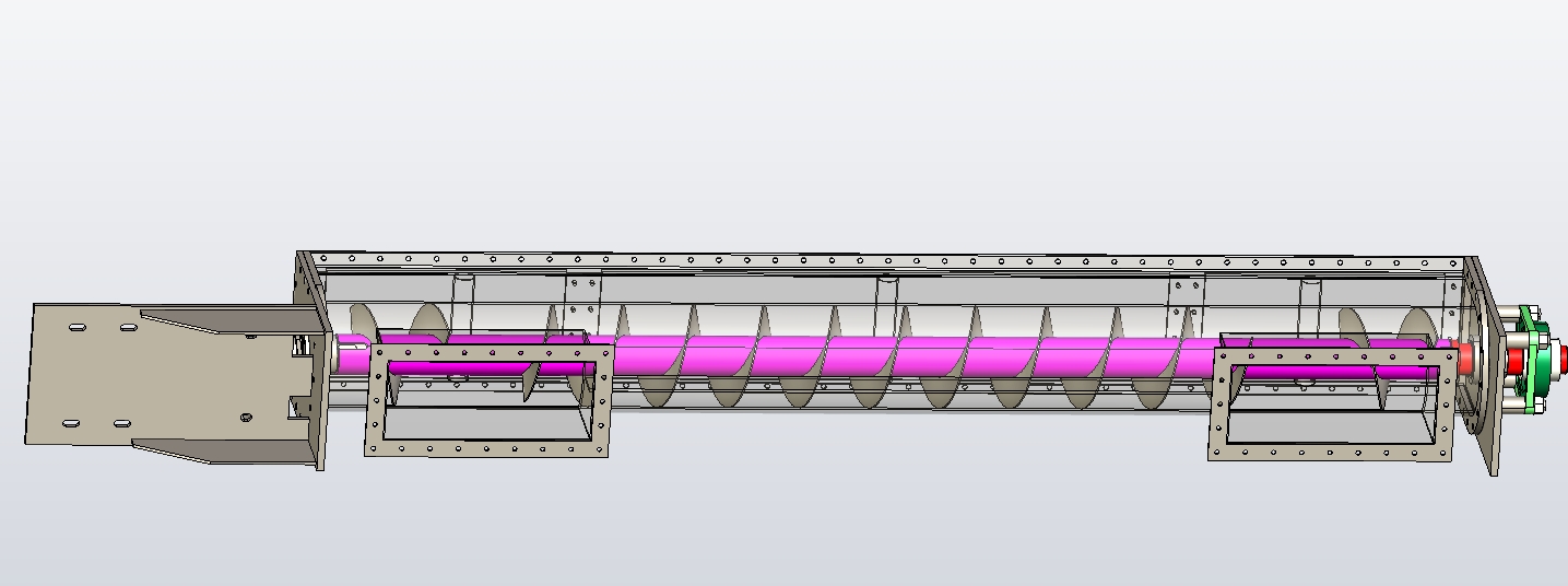 双向螺旋输送机三维Catia