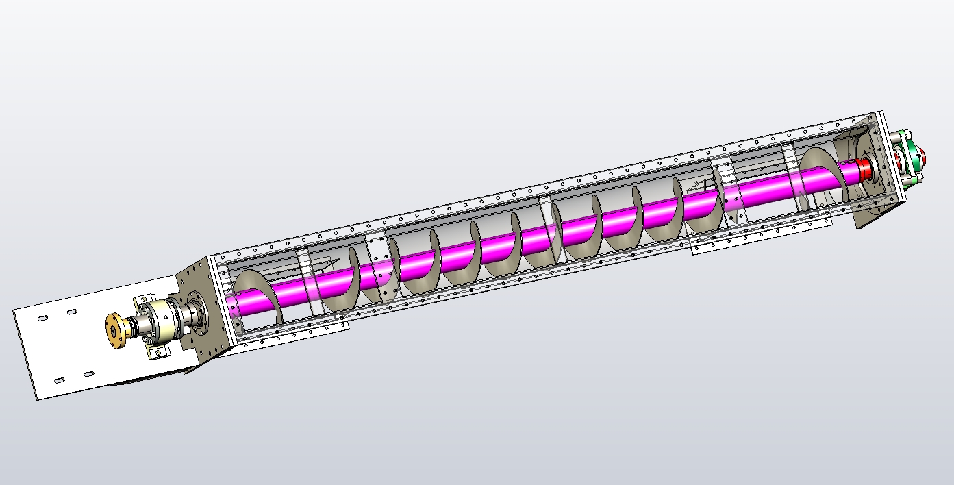 双向螺旋输送机三维Catia