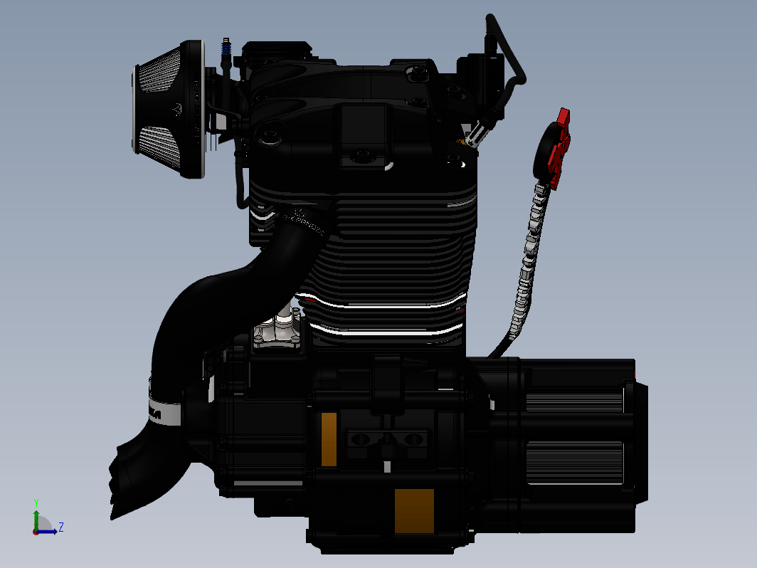 摩托车发动机造型 Chopper