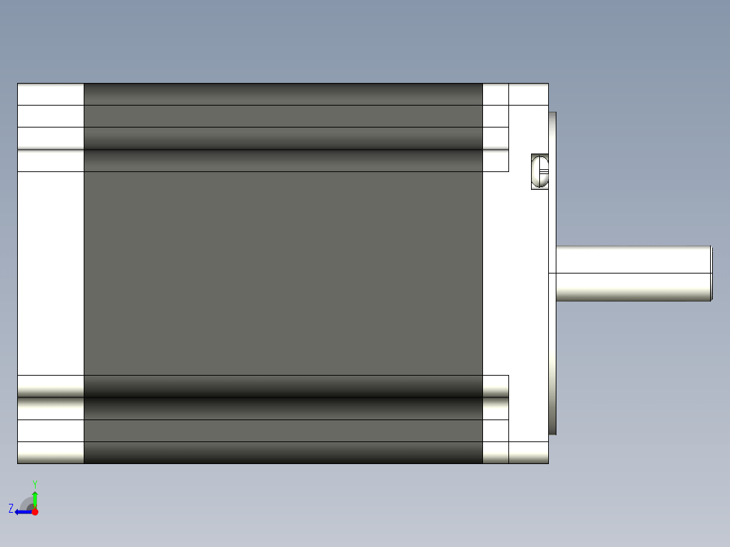 步进电机3D图86J18118-460(K)