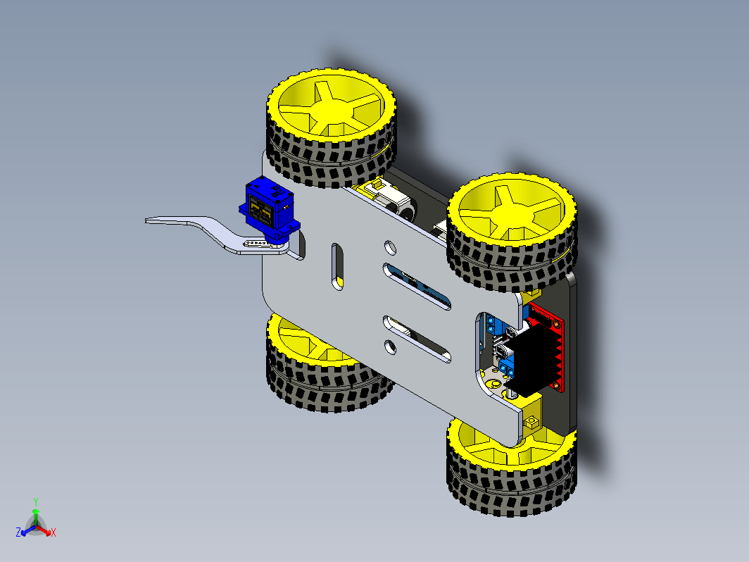 小车底盘3D图纸+STEP格式