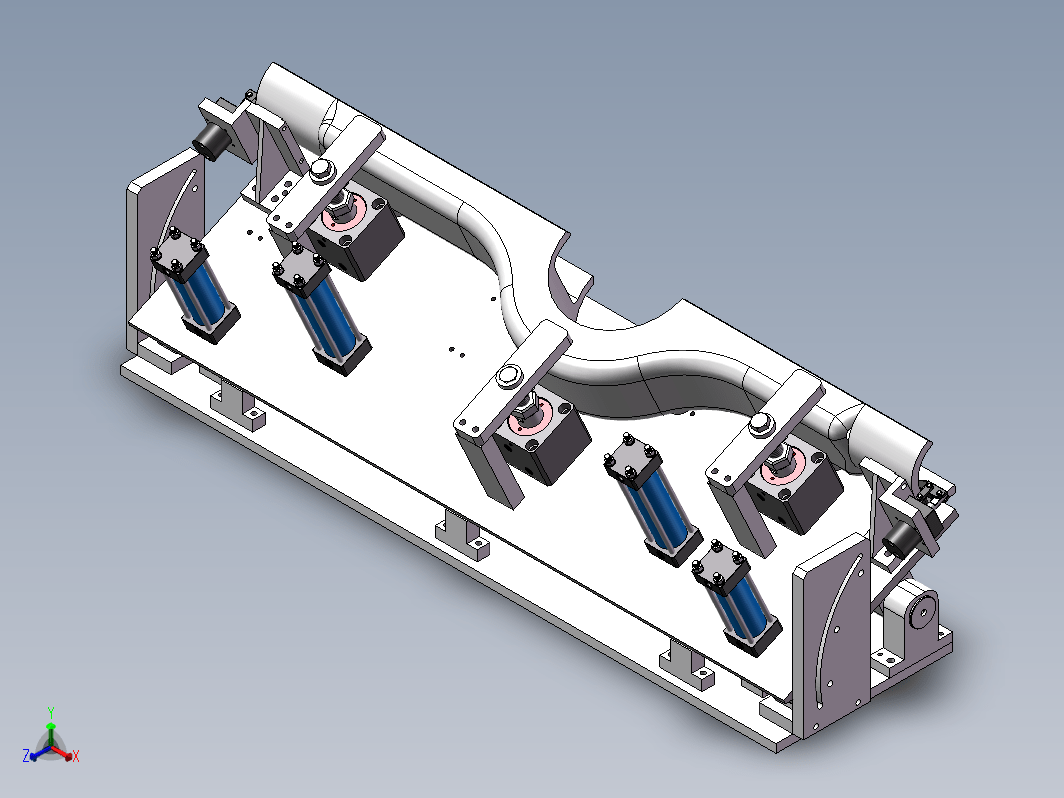 半桥壳加工夹具