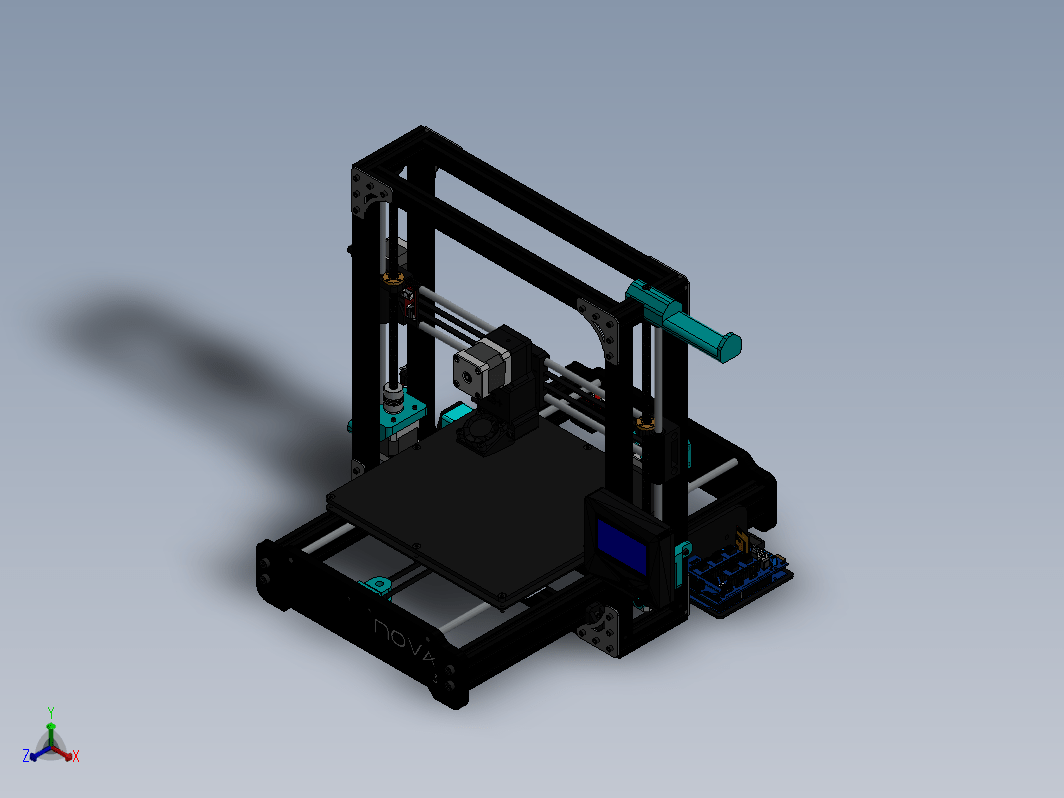 Nova i3+桌面级3D打印机模型