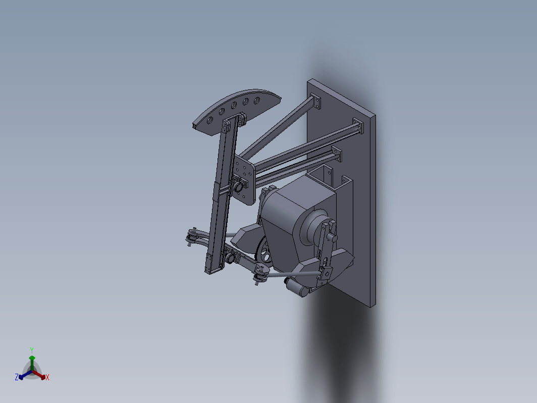 常规式游梁抽油机设计三维SW2010带参+CAD+说明书