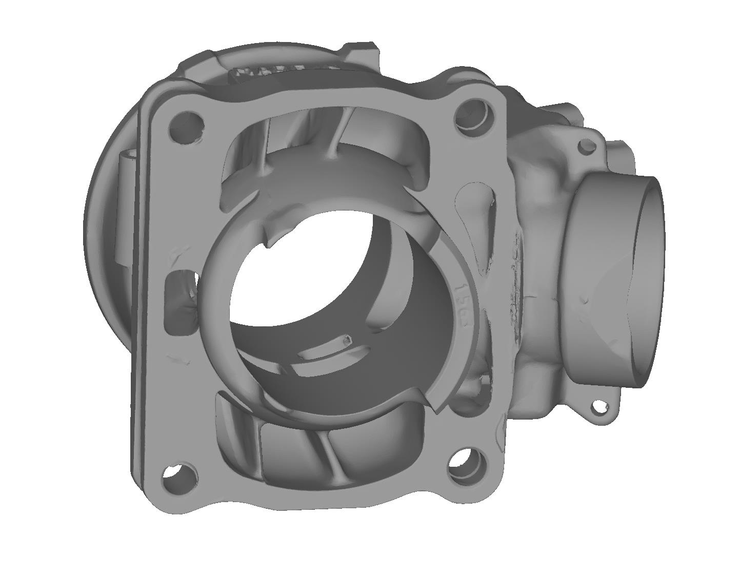 雅马哈 TZ 250 4DP 气缸 3D 扫描