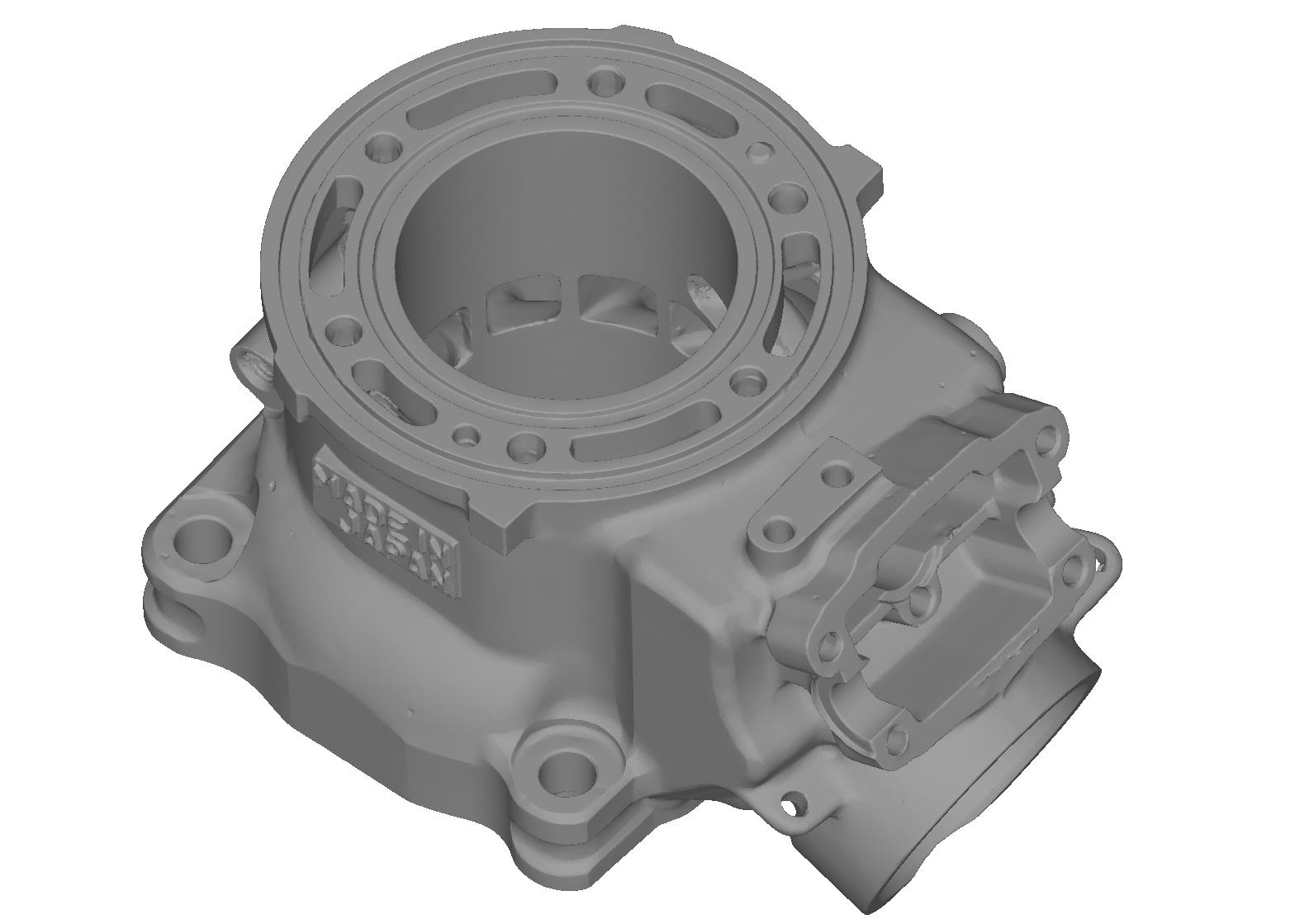 雅马哈 TZ 250 4DP 气缸 3D 扫描