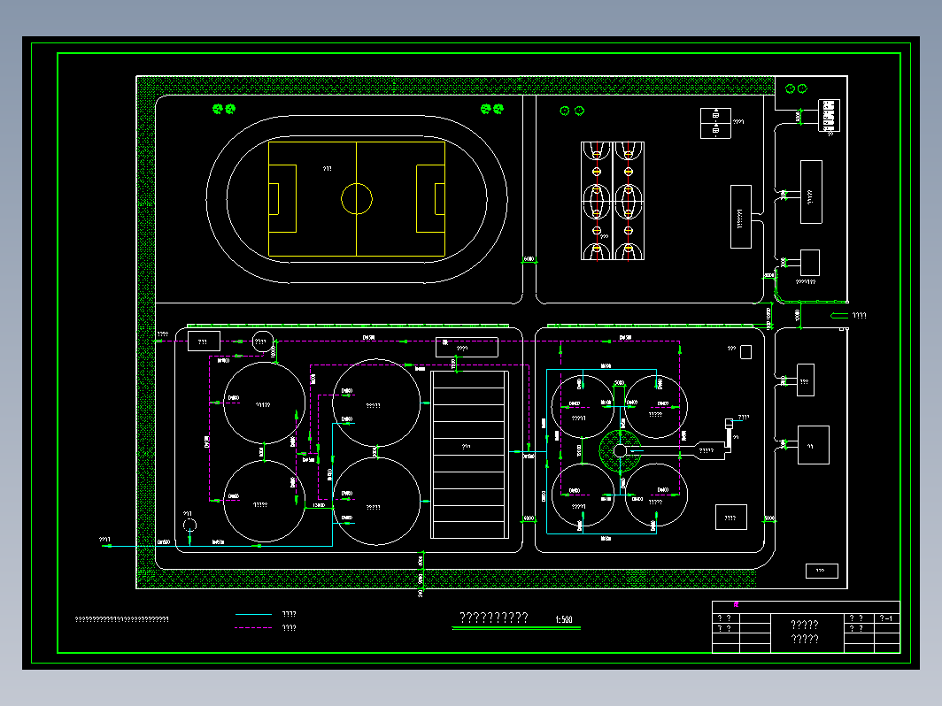 某污水处理厂平面总图