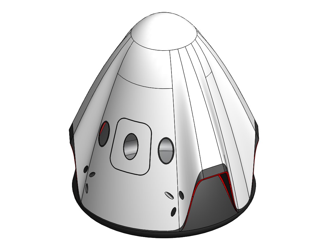 SpaceX龙飞船太空舱