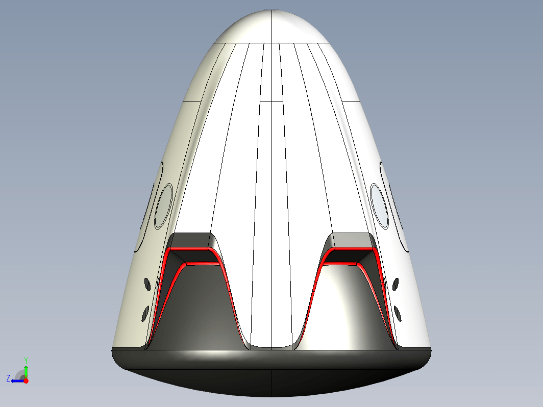 SpaceX龙飞船太空舱