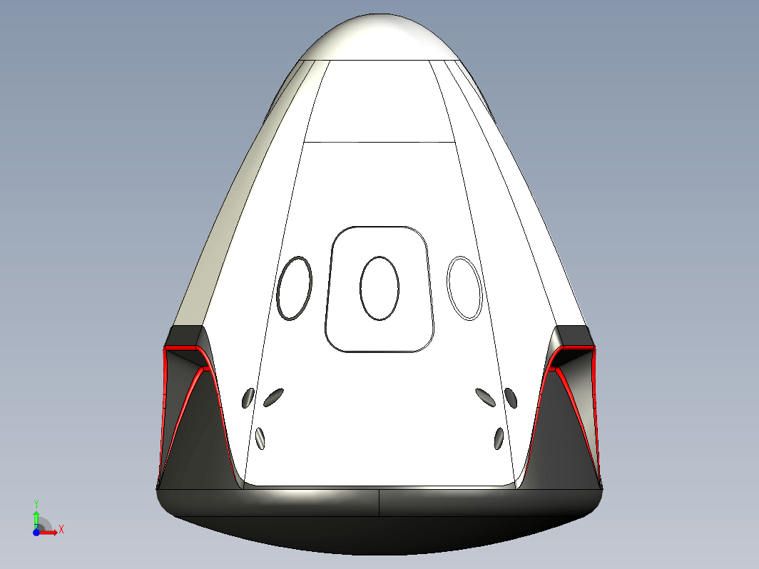 SpaceX龙飞船太空舱