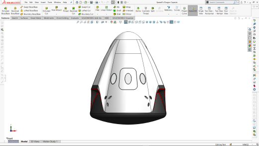 SpaceX龙飞船太空舱缩略图