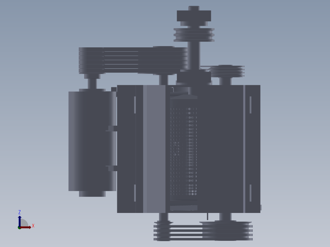 小型家用多功能磨粉机【三维UG、SolidWorks】三维SW2017无参+CAD+说明书