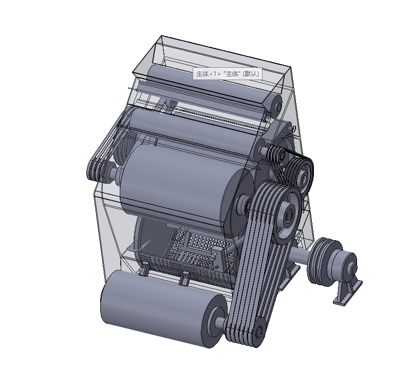 小型家用多功能磨粉机【三维UG、SolidWorks】三维SW+CAD+说明书