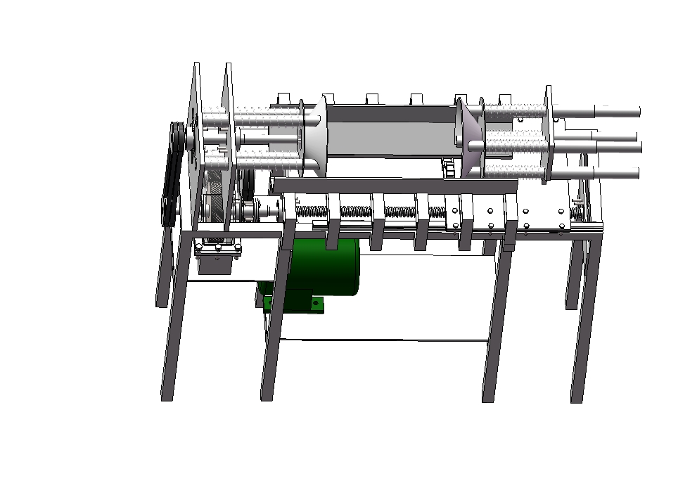 菠萝去皮机设计-三维图SW模型三维SW2016带参+CAD+说明书