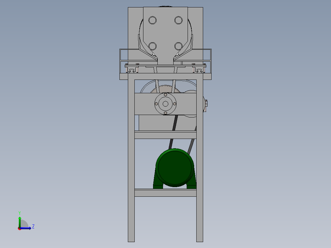 菠萝去皮机设计-三维图SW模型三维SW2016带参+CAD+说明书