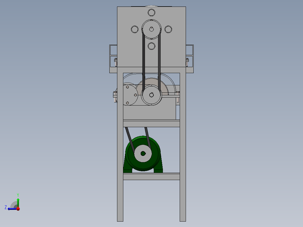 菠萝去皮机设计-三维图SW模型三维SW2016带参+CAD+说明书