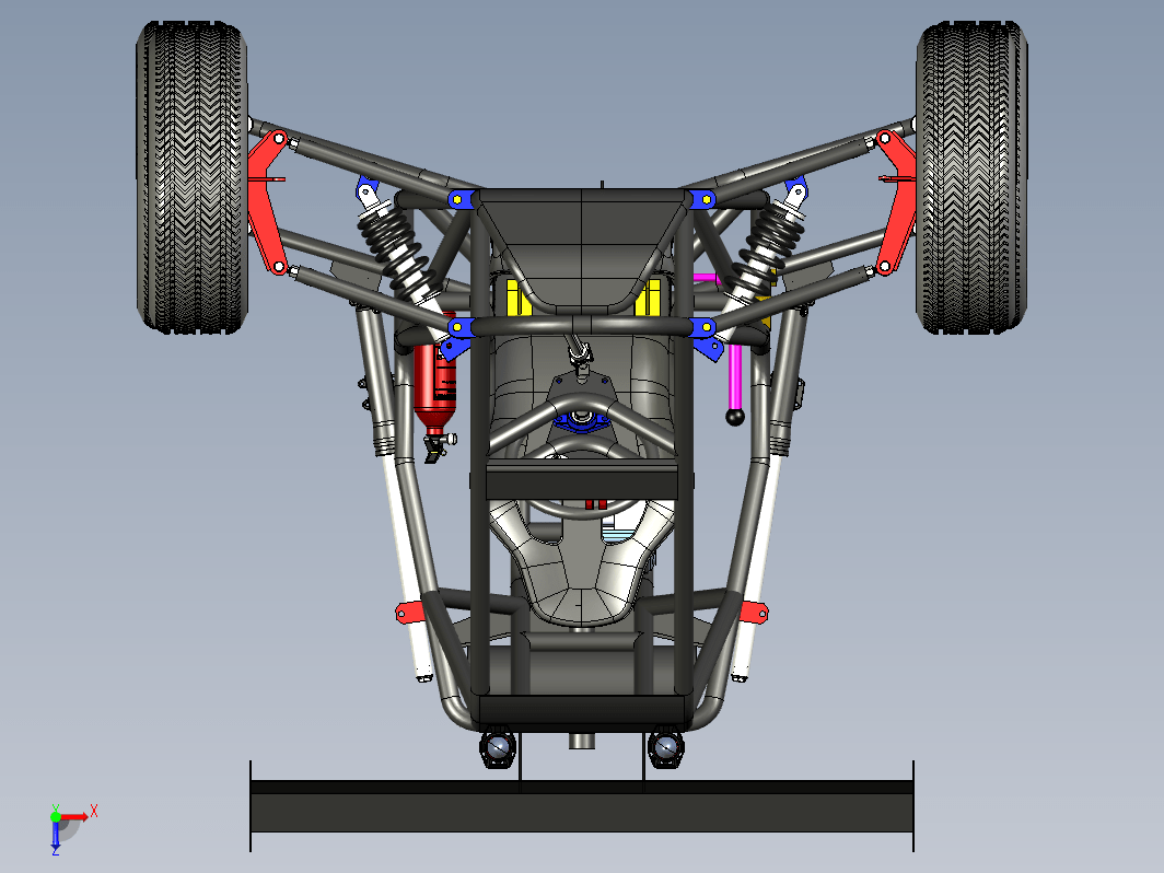 kart-cross-15单座钢管车架