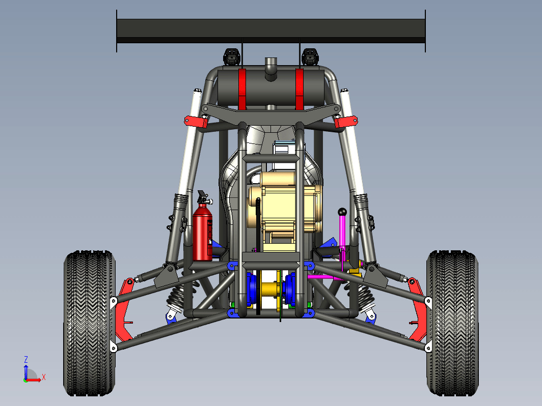 kart-cross-15单座钢管车架